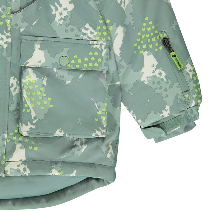 Blouson de ski doublé avec imprimé fantaisie pour garçon 