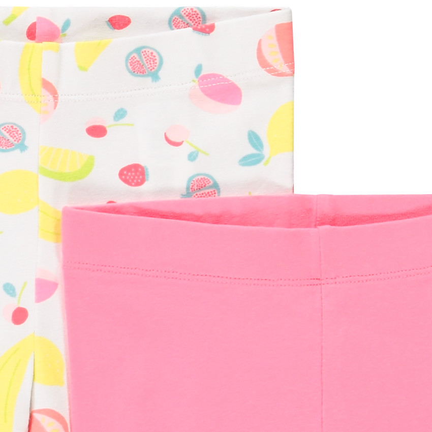 Lot de 4 leggings courts fantaisies pour enfant fille 