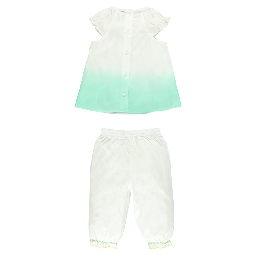 Ensemble tee-shirt effet tie and dye et pantacourt avec print fantaisie 