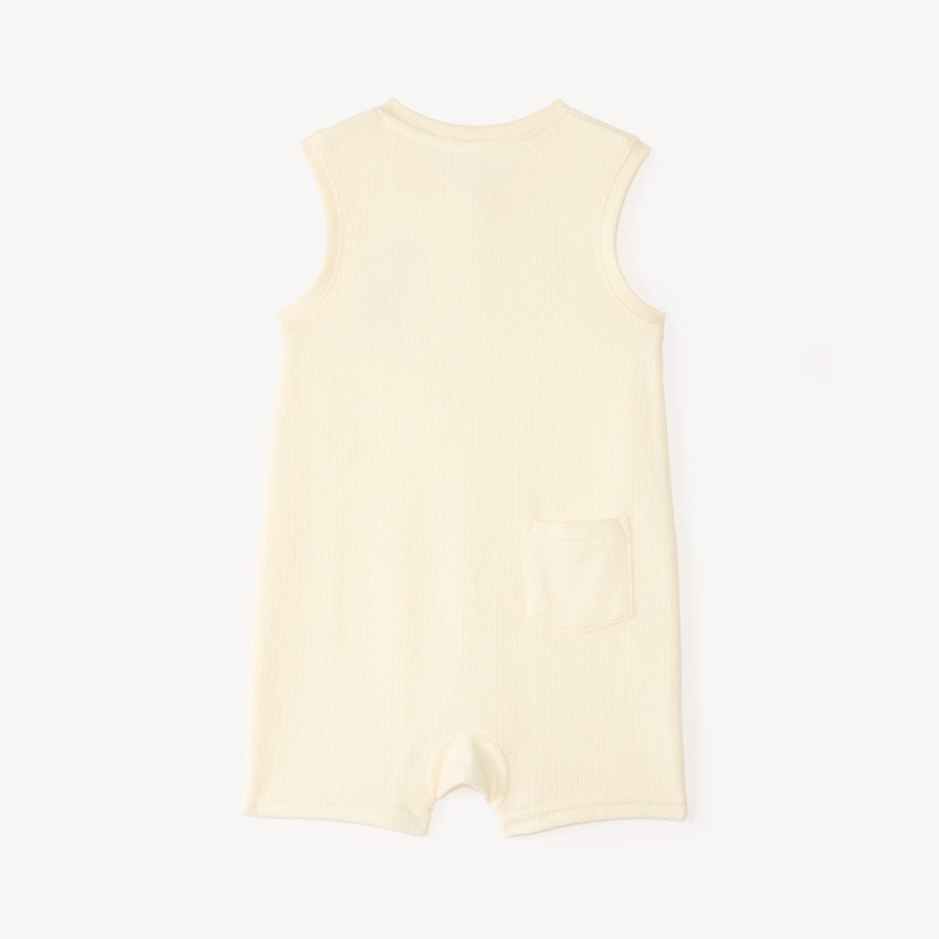 Combinaison courte en maille fantaisie print girafe pour bébé garçon 