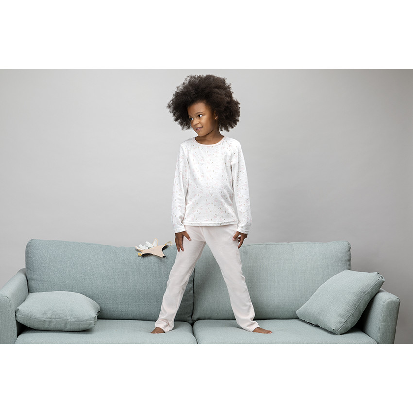 Pyjama en velours avec masque biche pour enfant fille 