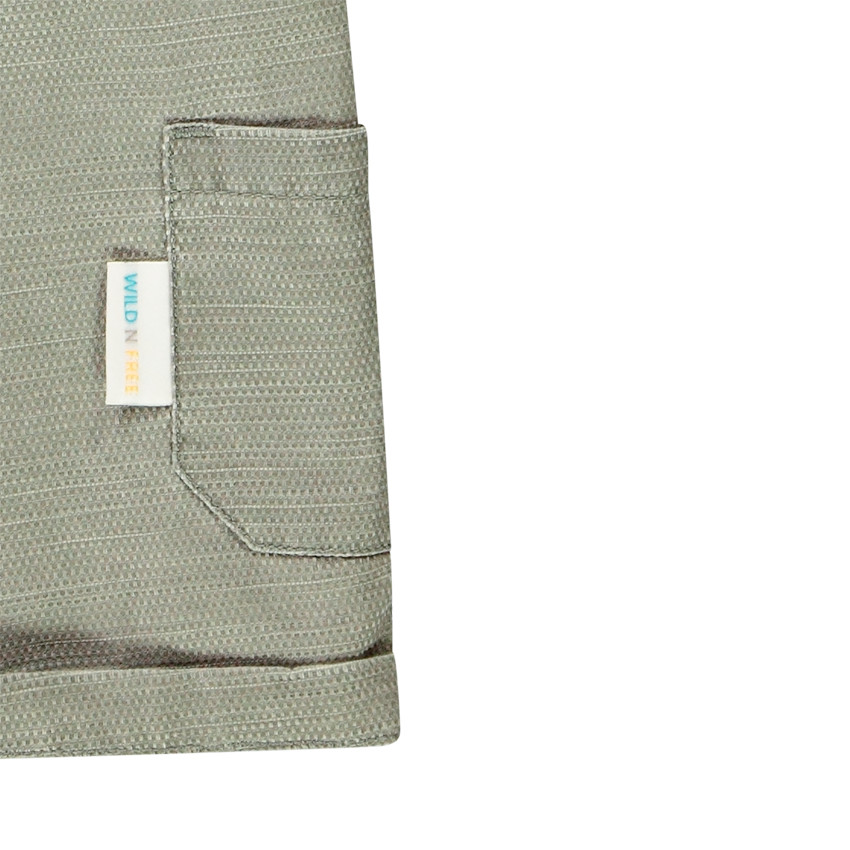 Ensemble chemise manches courtes imprimé jungle + bermuda pour bébé garçon 