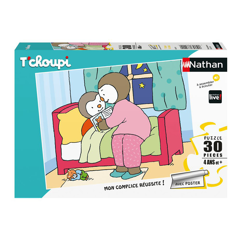 Puzzle 30 Pièces T'Choupi Fait Dodo Nathan 