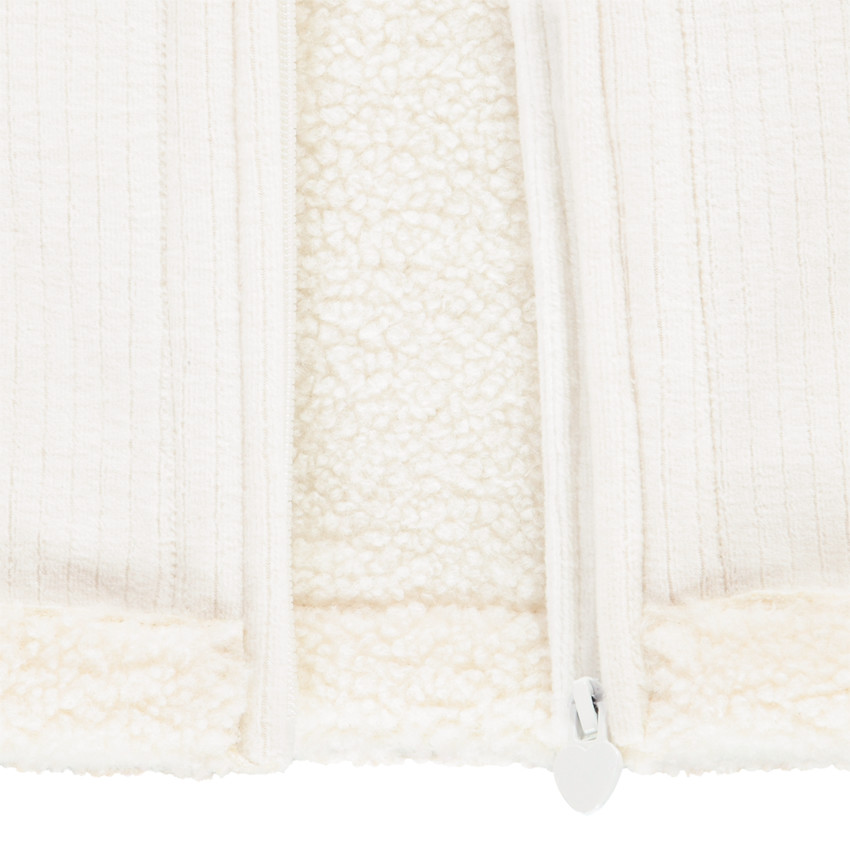 Veste en velours côtelé avec col et doublure en sherpa pour fille Main Veste en velours côtelé avec col et doublure en sherpa pour fille