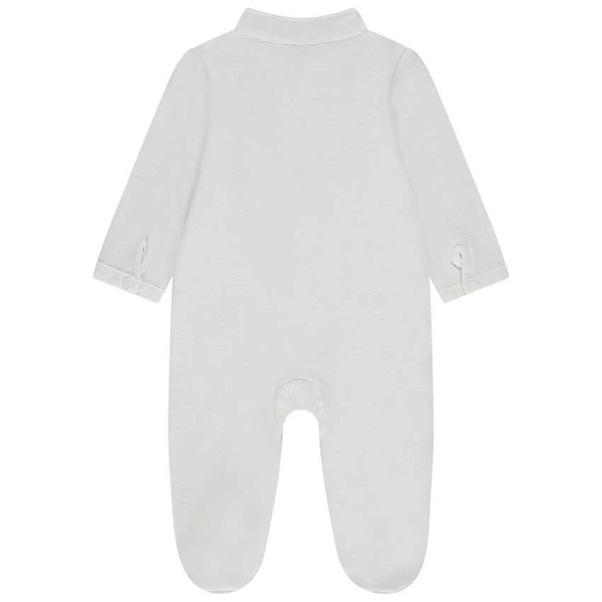 Dors-bien avec plastron et col mao pour bébé garçon 