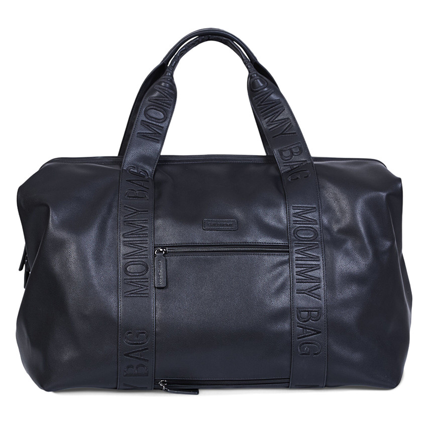 Sac à langer Mommy Bag Signature Simili cuir Noir 