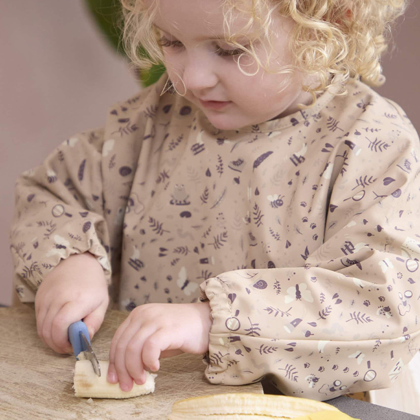 Lot de 2 couteaux d'apprentissage vert/bleu 