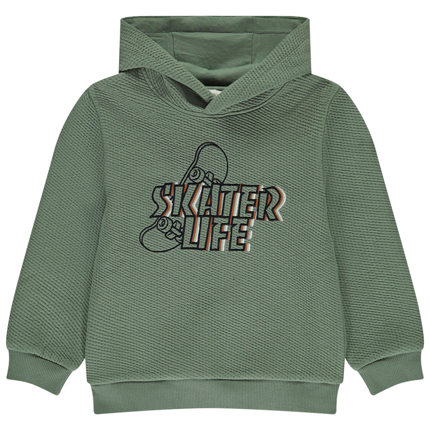 Sweat en molleton fantaisie print skate pour garçon 