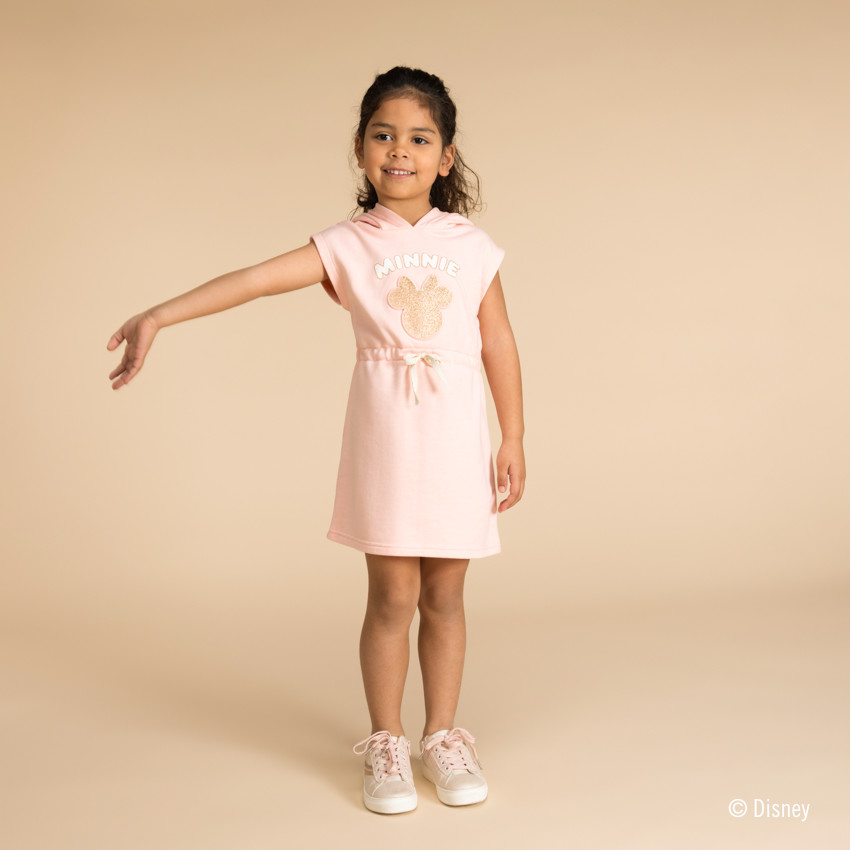 Robe sweat manches courtes Minnie Disney fille