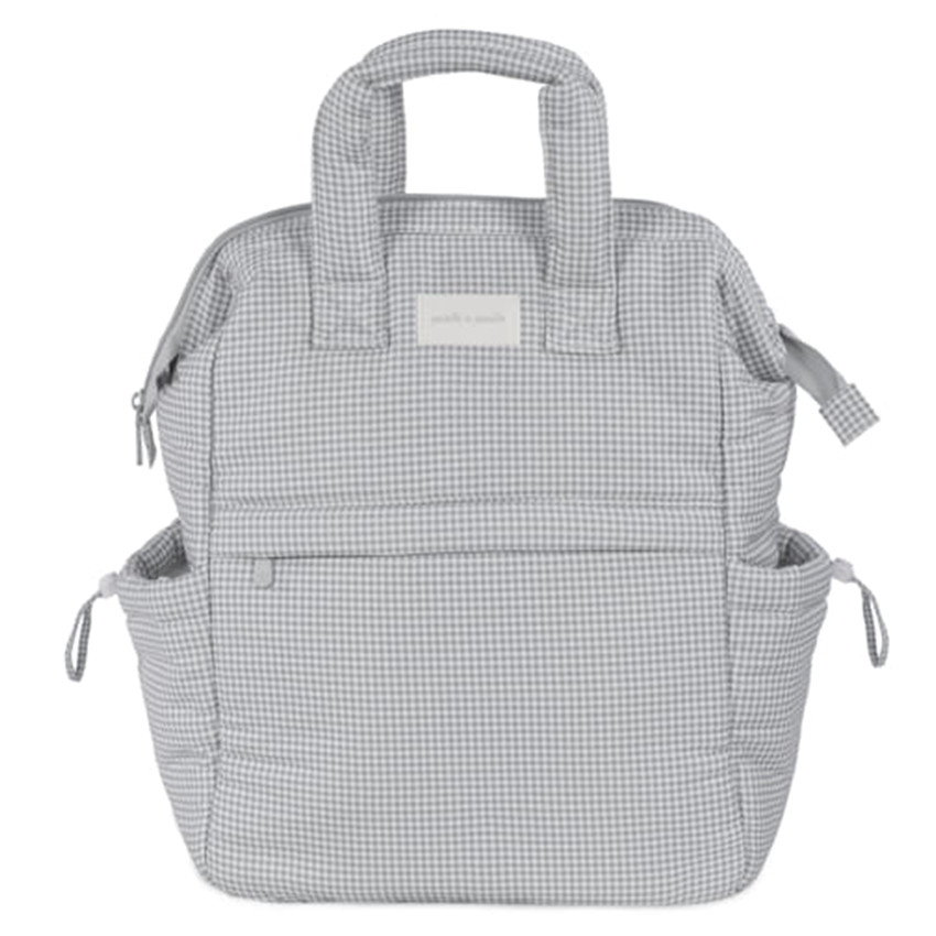 Sac à dos à langer Little Bloom Vichy Gris  