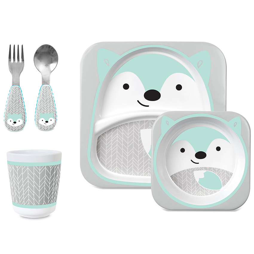 Set repas Zoo Winter - Renard bleu 