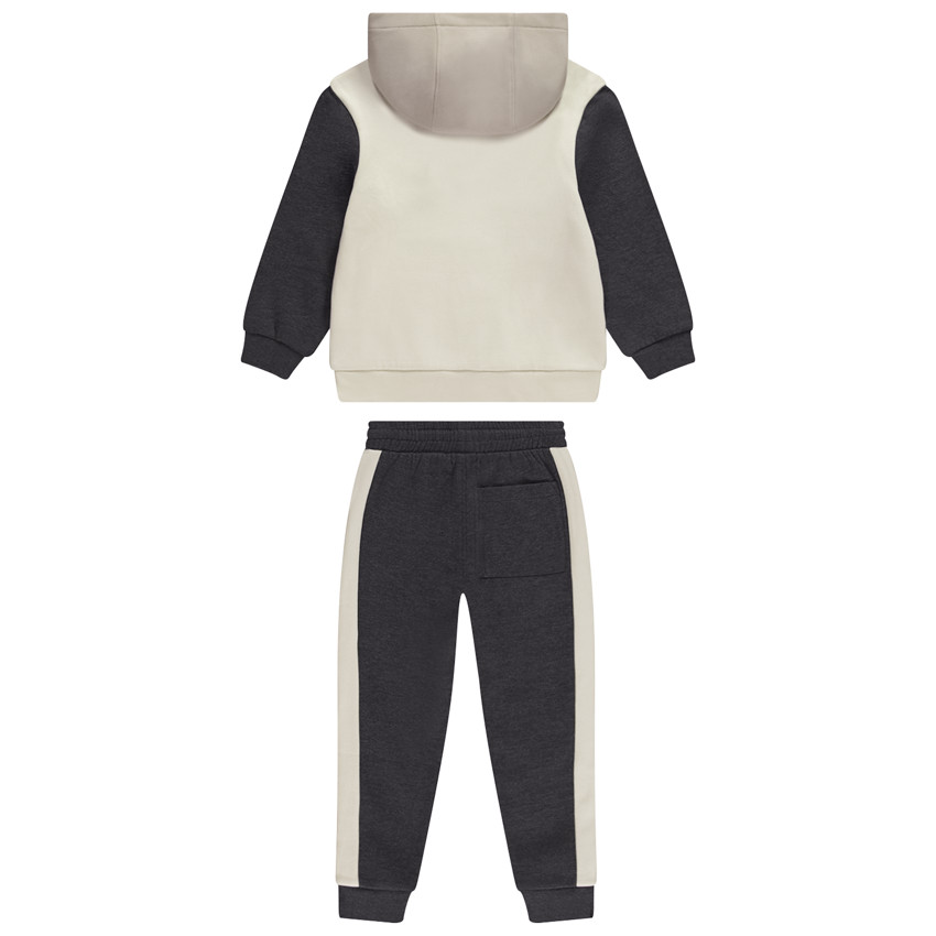 Ensemble jogging + sweat à capuche effet colorblock pour garçon  