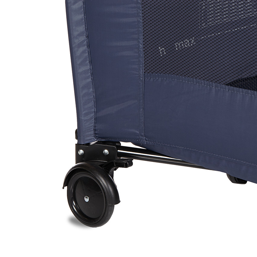 Lit pliant Extra avec fond rehaussable - Bleu-gris 