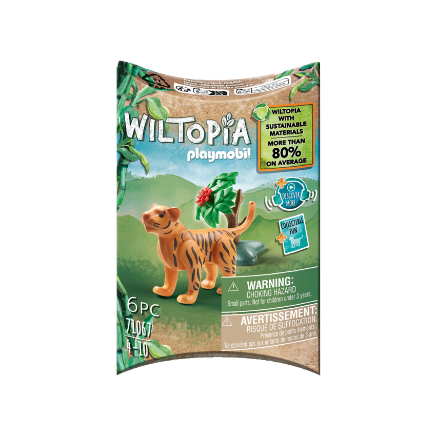 Figurine bébé tigre - Wiltopia Main Figurine bébé tigre - Wiltopia