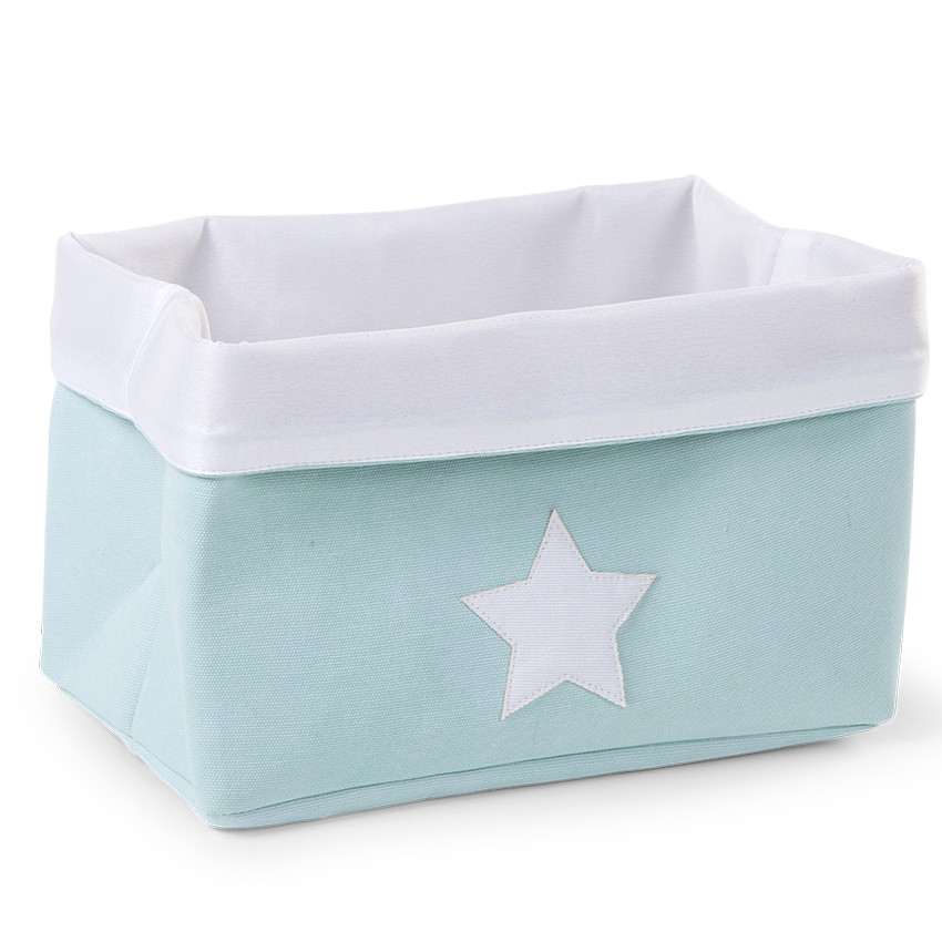 Panier pliable 32 x 20 x 20 cm - Mint bleu 