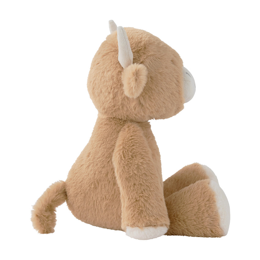 Peluche moyenne 40cm Vache Fluffy Beige 