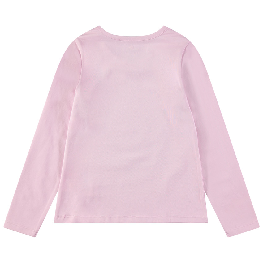 T-shirt manches longues en jersey avec Smiley en sequins magiques  