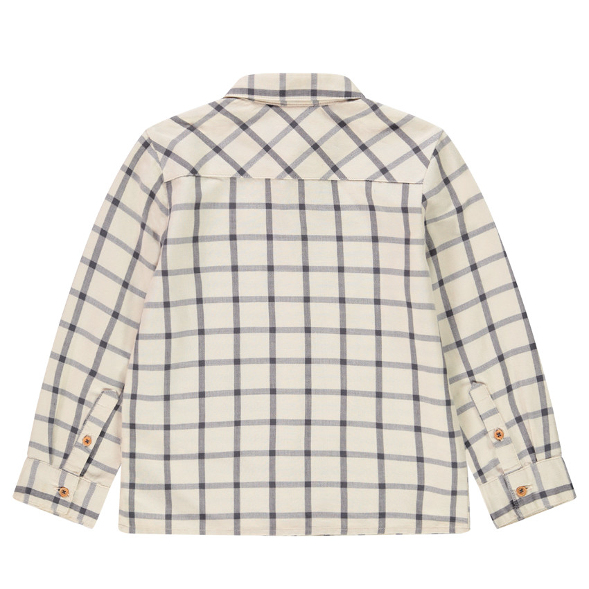 Chemise manches longues à carreaux pour enfant garçon 