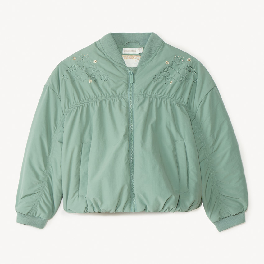 Bombers en toile effet froissé pour fille