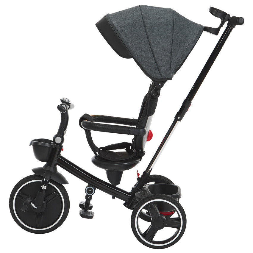Tricycle Triky 5 en 1 évolutif gris/noir 