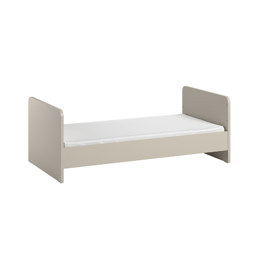 Lit bébé évolutif 70 x 140 cm Ova gris-beige 