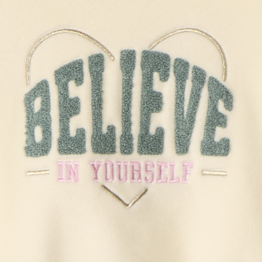 Ensemble jogging à patchs bouclettes pour fille 