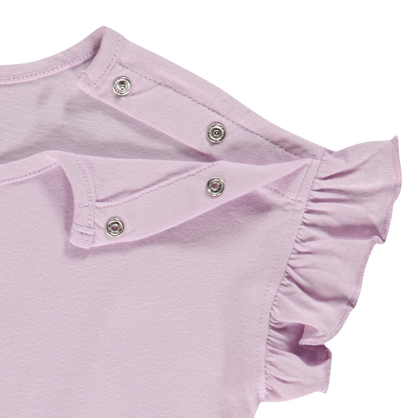 T-shirt manches courtes en jersey print Mickey Disney pour bébé fille 