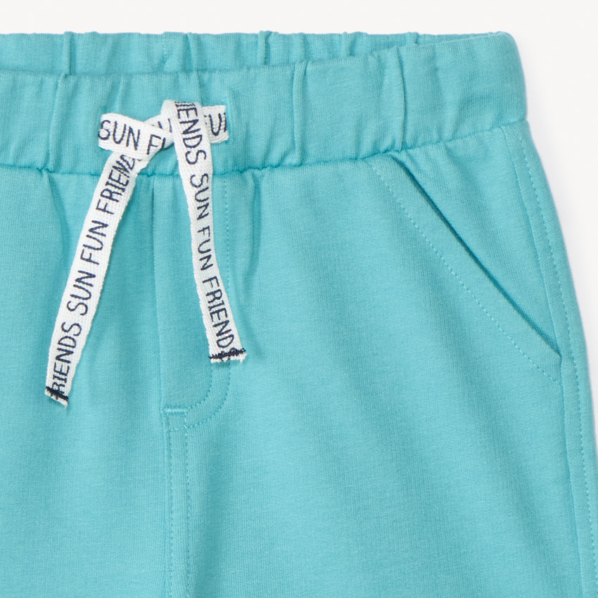 Bermuda en molleton uni pour bébé garçon 