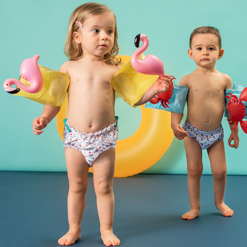 Slip de bain pour couches imprimé all-over 