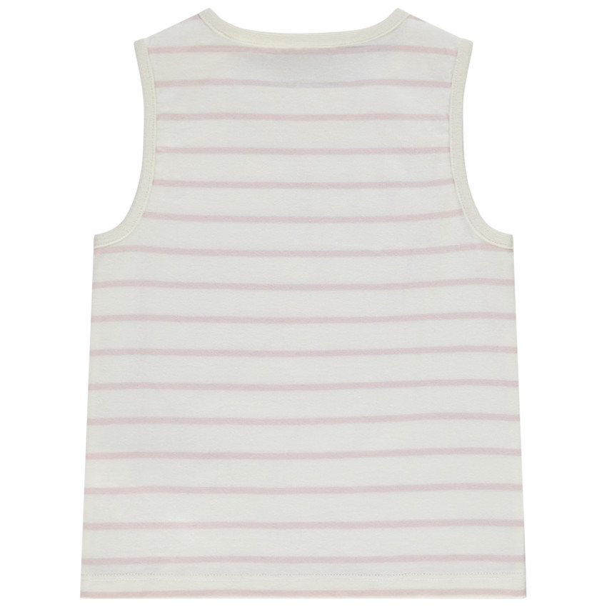 Débardeur en jersey à rayures et print pour bébé garçon 