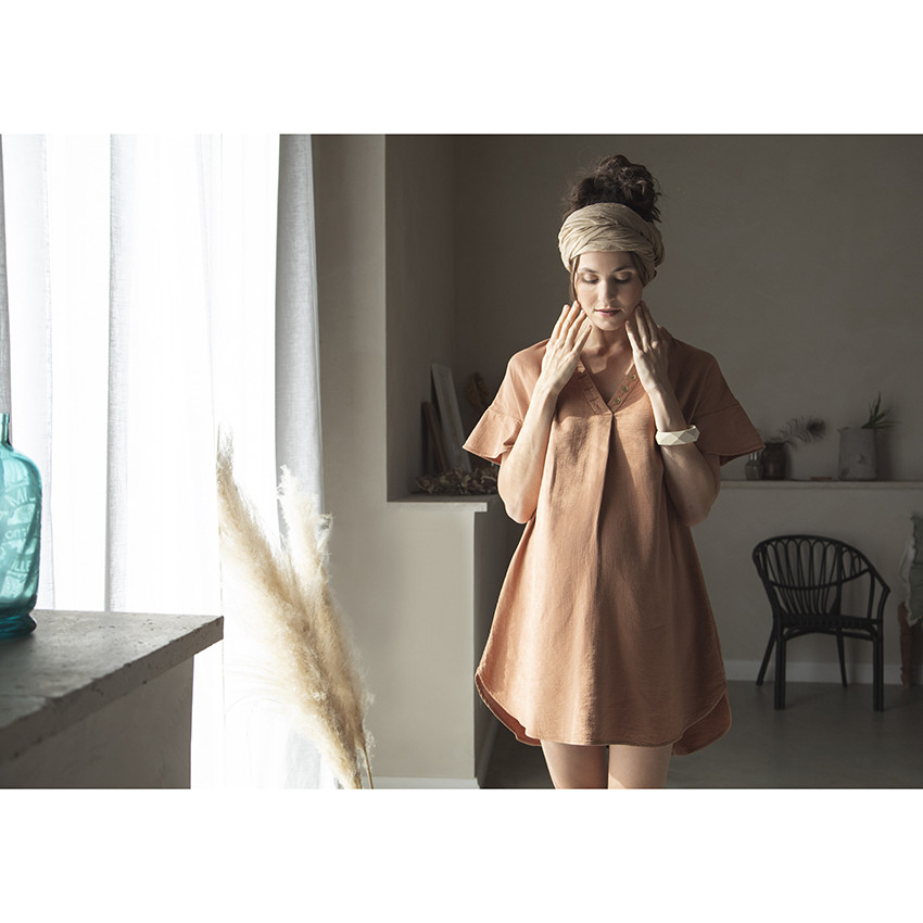Robe de grossesse manches courtes  