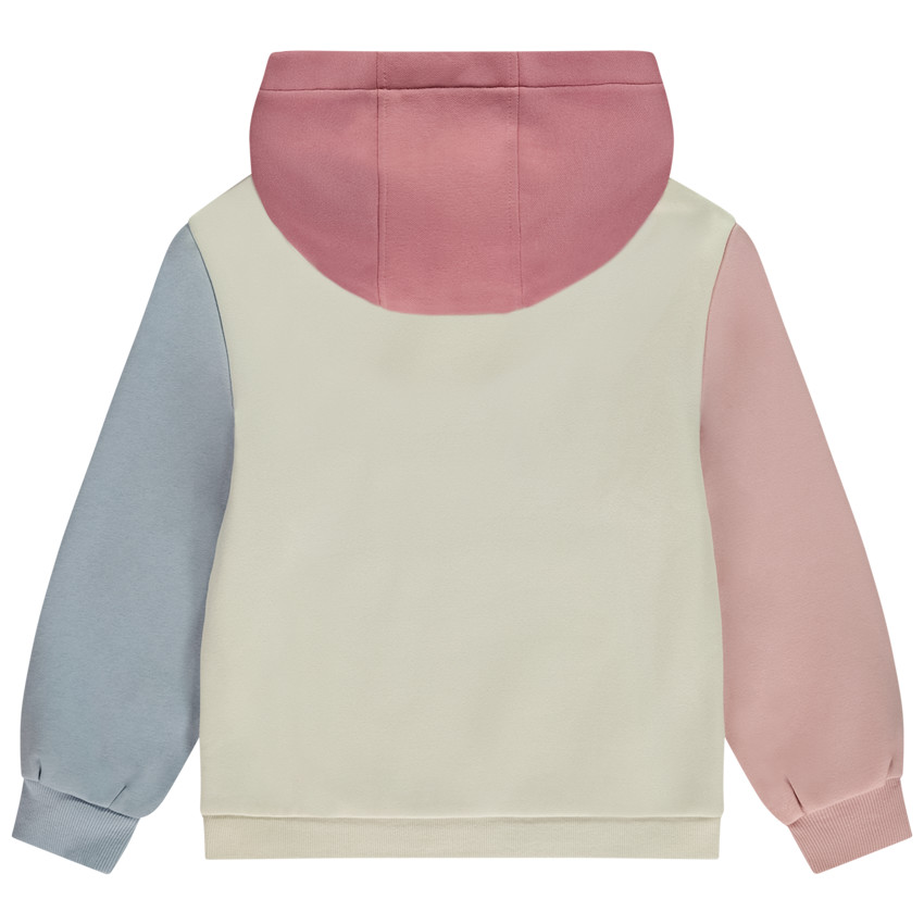 Sweat molleton à capuche effet color block pour fille 