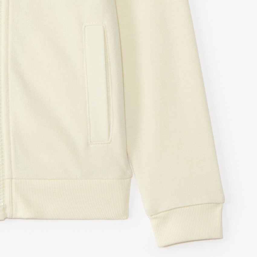 Gilet molleton uni à capuche pour fille 