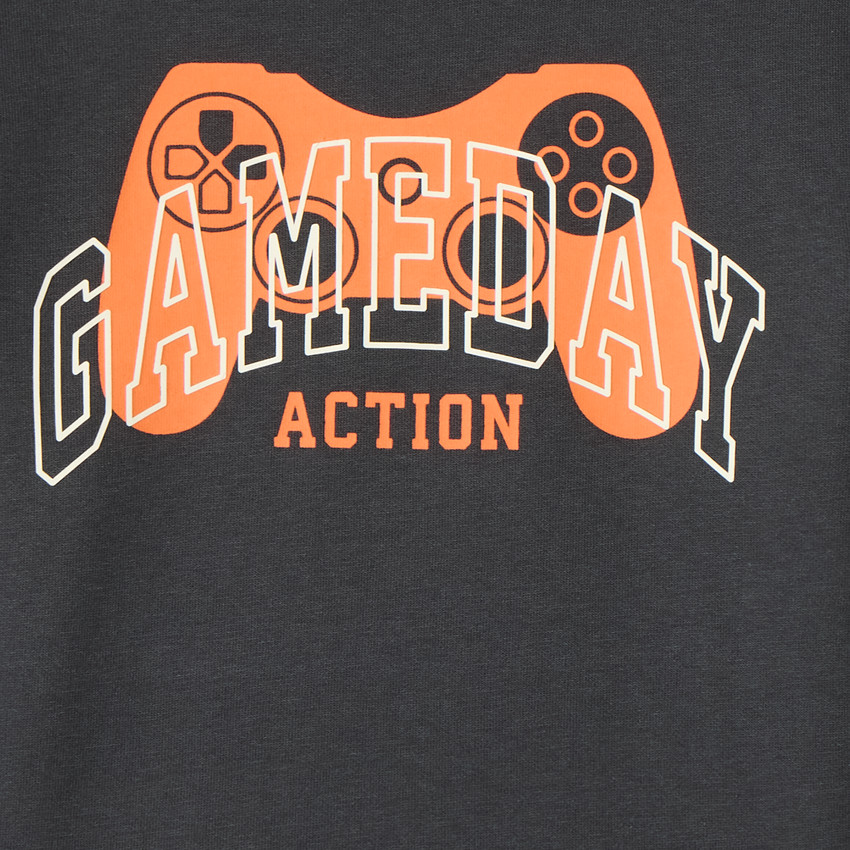 Sweat en molleton print fantaisie garçon 