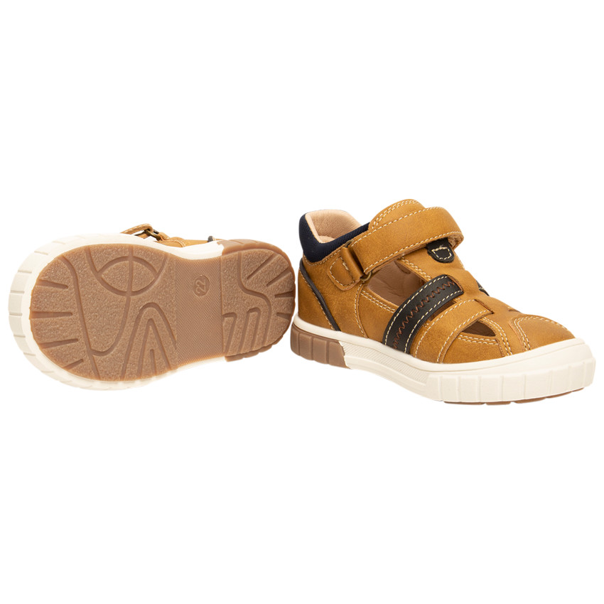 Sandales effet cuir à scratch pour garçon 
