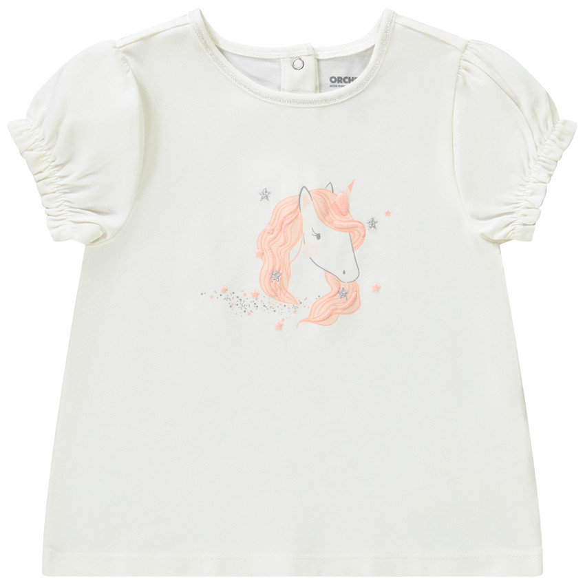 Maillot 4ème anniversaire enfants Licorne Fille 4 ans' T-shirt manches  longues Bébé