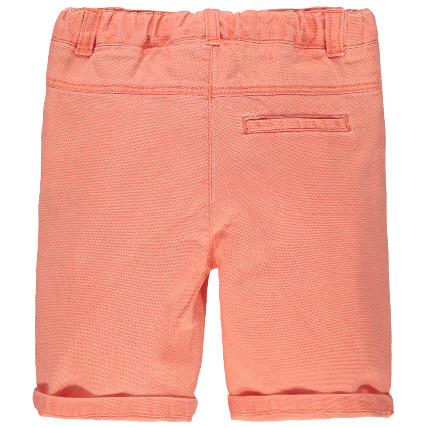 Bermuda en maille fantaisie orange 