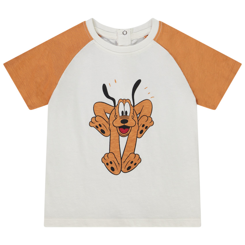 T-shirt manches courtes en slub Pluto Disney pour bébé garçon 