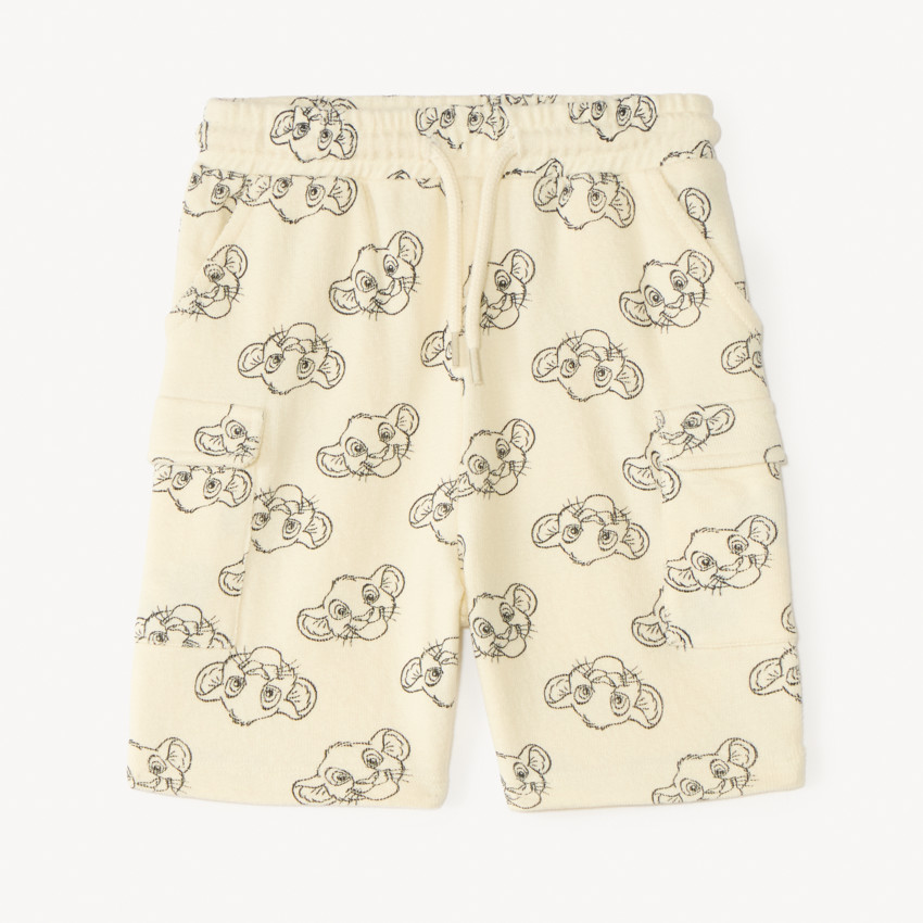 Short style cargo imprimé Le Roi Lion Disney pour bébé garçon