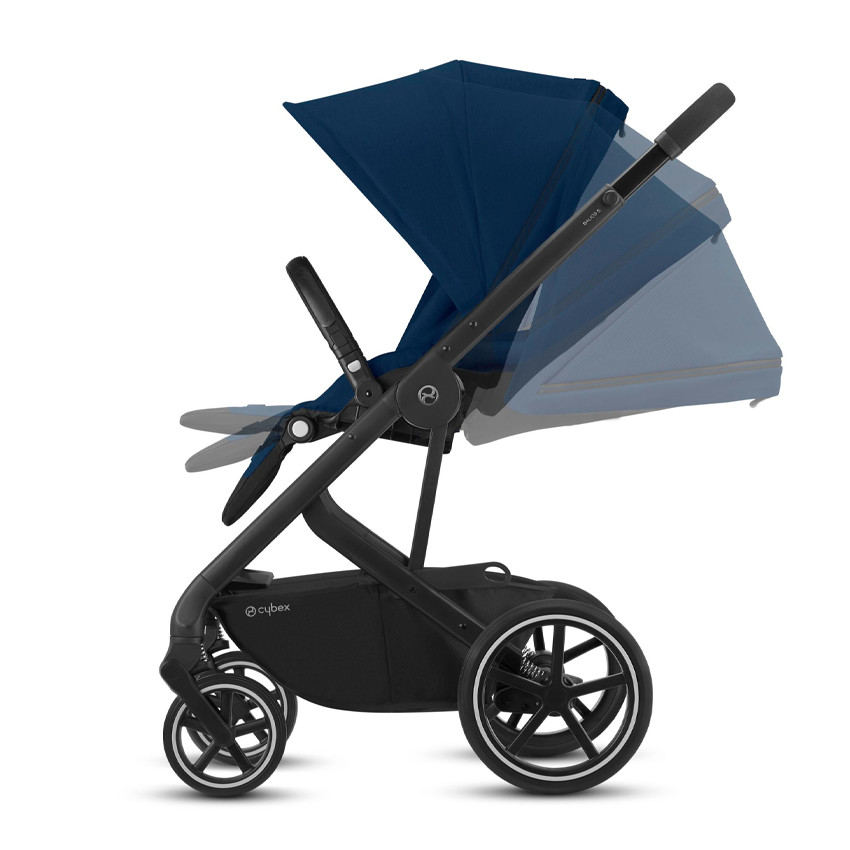 Poussette Balios S Lux châssis noir - Classic Beige 