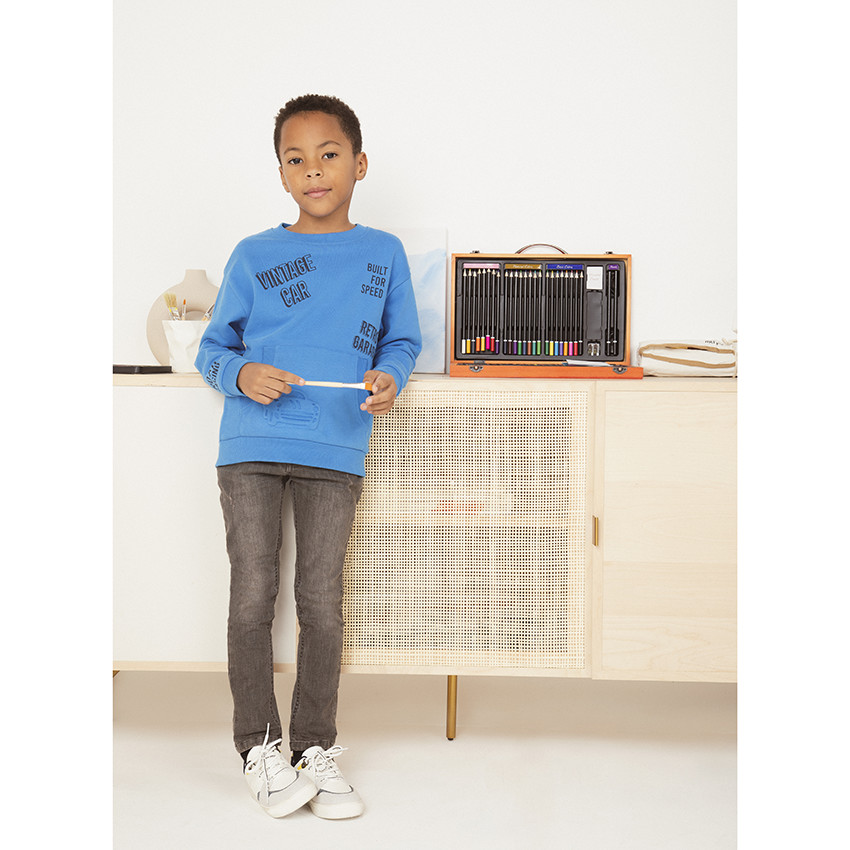 Sweat en molleton print fantaisie pour enfant garçon 