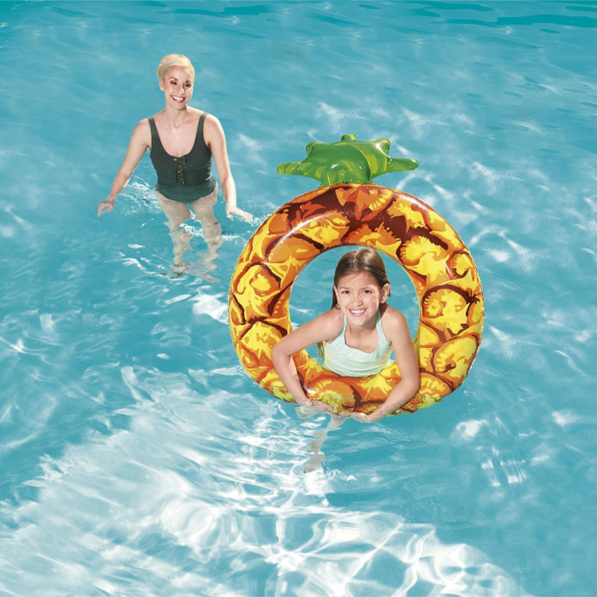 Bouée gonflable Ananas 116 cm 