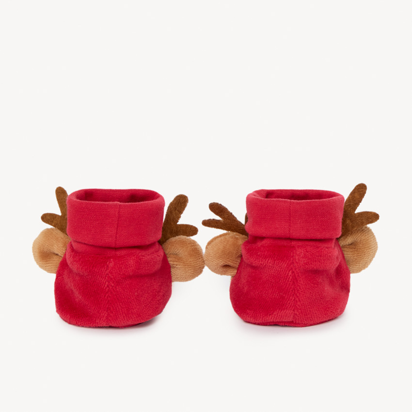 Chaussons en velours fantaisie Renne pour bébé 