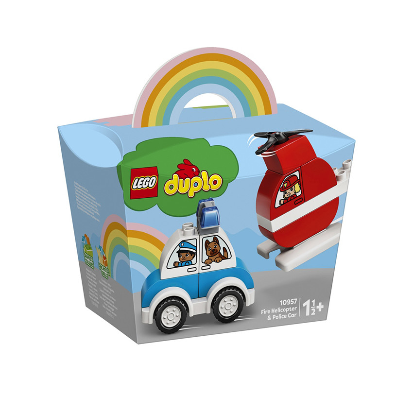 Hélicoptère et Voiture de Police - Lego Duplo 