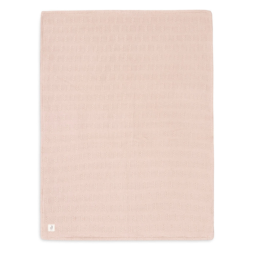 Couverture berceau Grain Knit Fleece 75x100 cm - Wild Rose/Velvet 