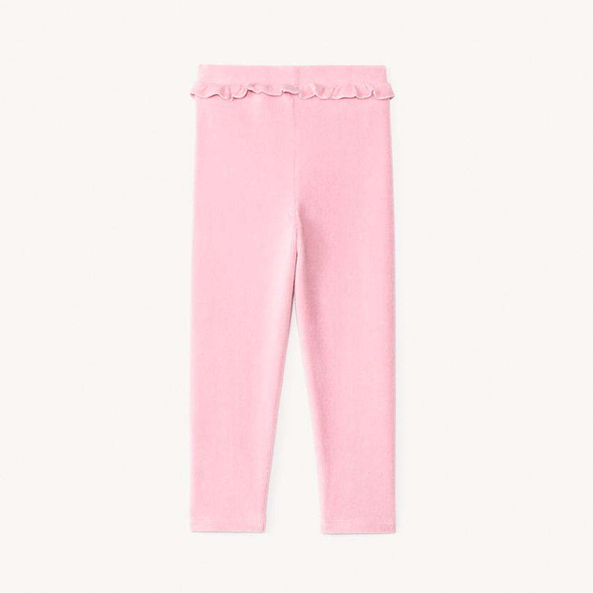 Caleçon volanté en velours côtelé pour bébé fille 