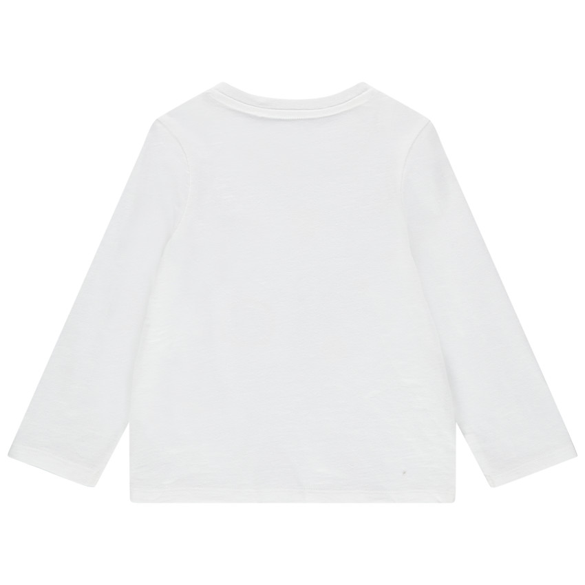 T-shirt manches longues en coton bio print astronautes 