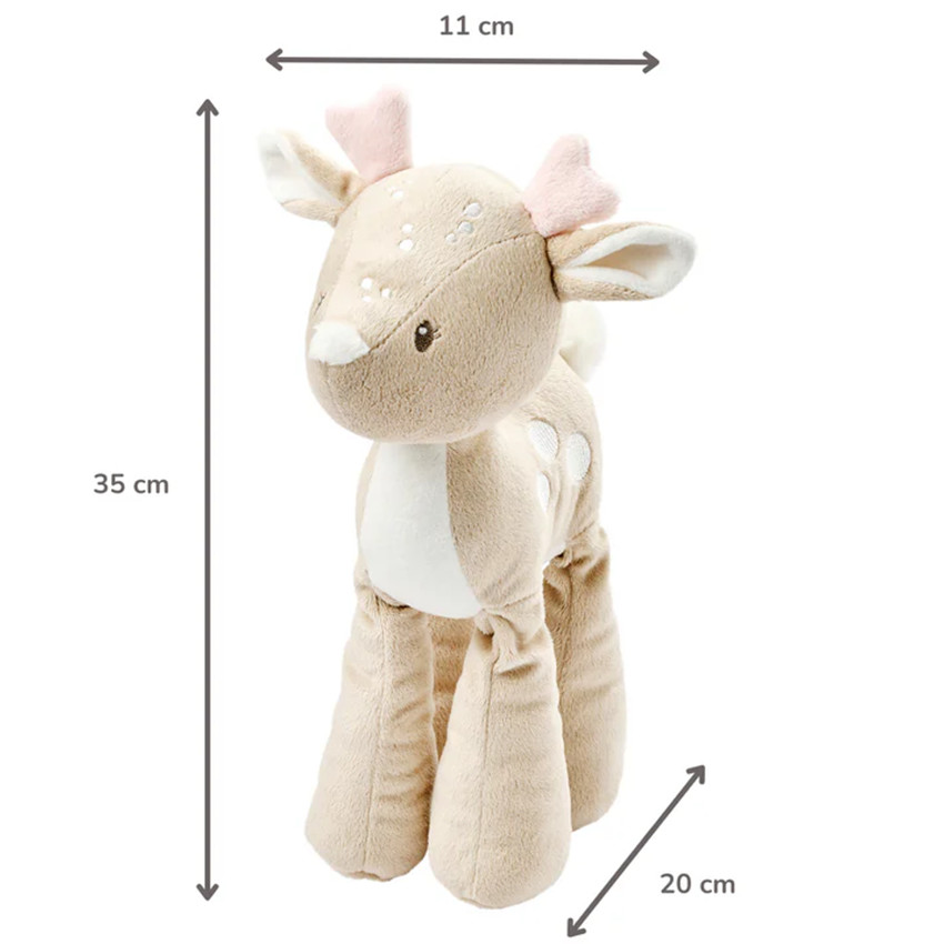 Peluche biche - Fanfan - Sable -30 cm 