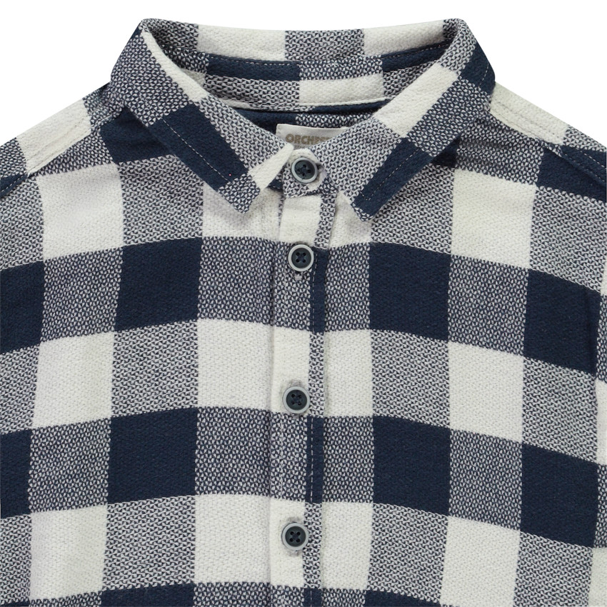 Chemise manches longues à carreaux pour garçon 