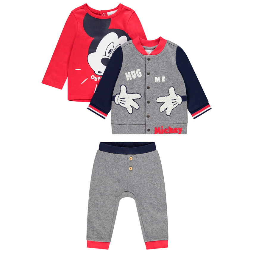 Ensemble 3 pièces print Mickey Disney pour bébé garçon 